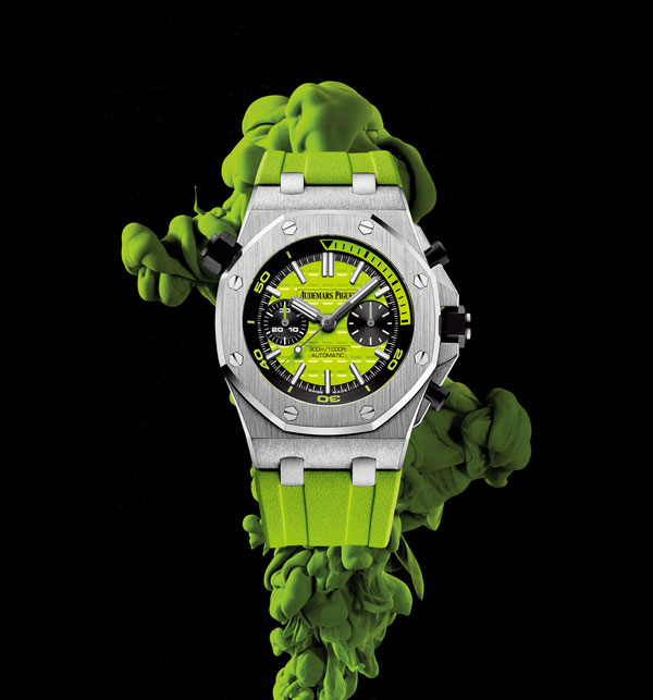 bright yellow-green fake AP Royal Oak Offshore