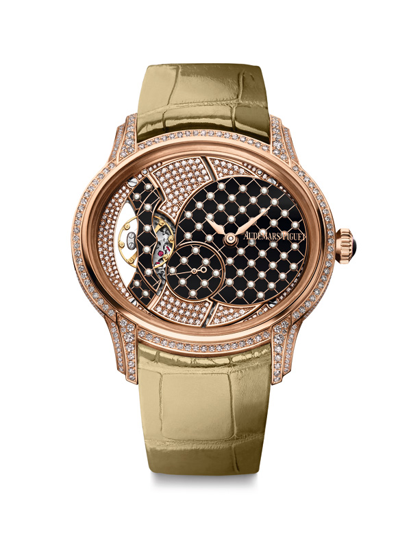 rose gold crown copy Audemars Piguet Millenary 77249OR.ZZ.A205CR.01