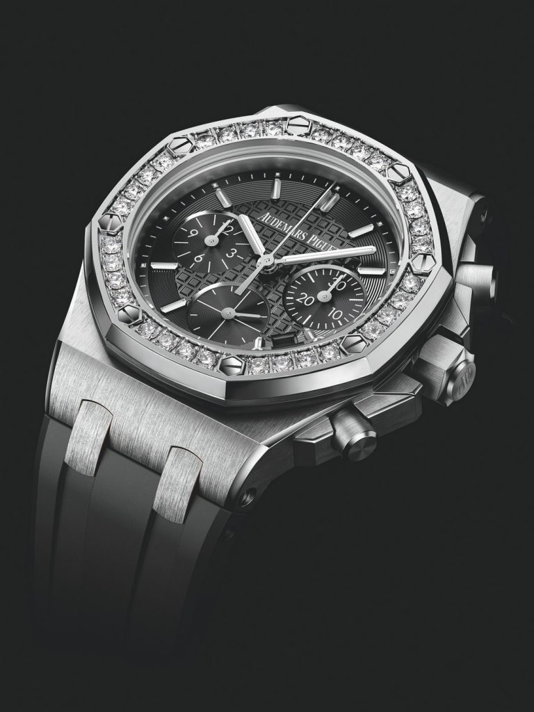 The female fake watches are decorated with diamonds.